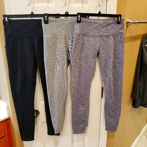 3 pairs Womens work out pants